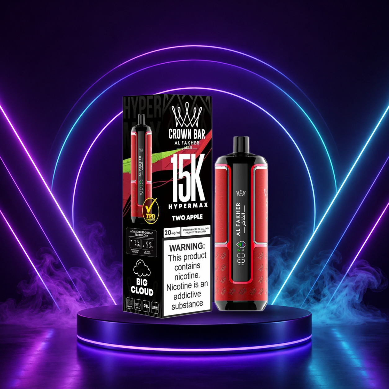 Al Fakher Crown Bar HyperMax 15K