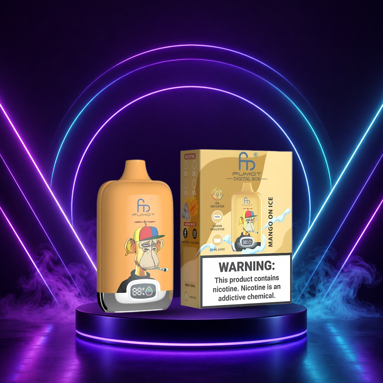 Fumot Digital Box 12K 12000 Züge Einweg E-Zigaretten e zigarette Deutschland vape