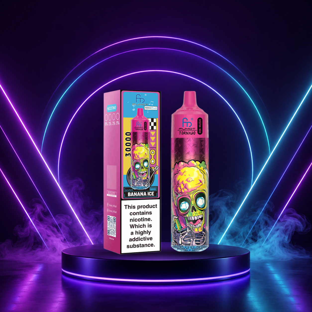 Fumot Tornado 30K Music 30000 Züge Einweg E-Zigaretten e zigarette Deutschland vape